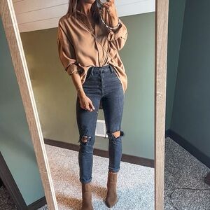 Banana Republic Factory Silky Oversized Shirt